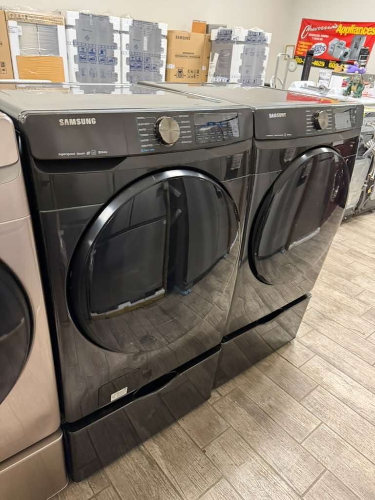 Samsung washer and dryer set electric with warranty