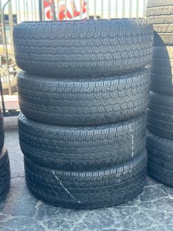 SET OF TIRE 265 70 16 GOODYEAR 85% LIFE