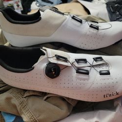 Fizik Tempo  Men's Road Cycling Shoes, White/Black, 