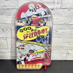 Hand Held Pinball Game 600 Mile Speedway Schilling Race car 2007