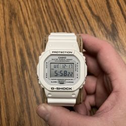 White Casio G-Shock Watch 