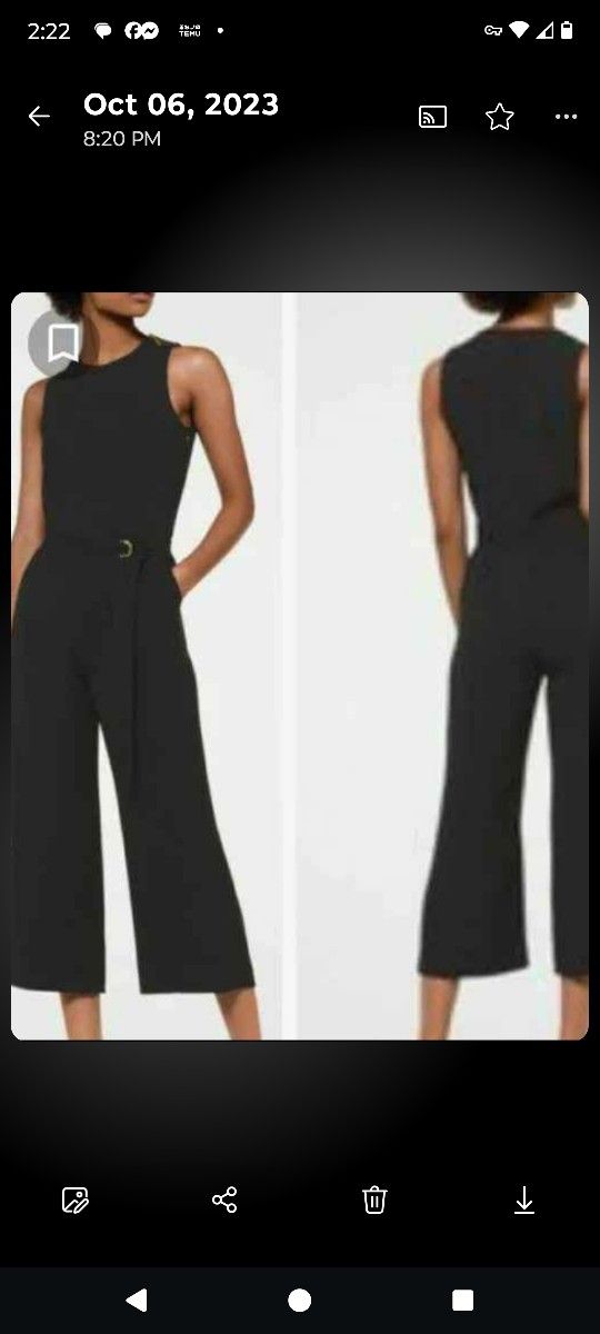 Michael Kors Black Jumpsuit