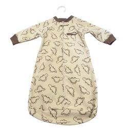 NEW Carters Sleep Bag Baby Boy Size 0-9 months Brown Fleece Dinosaurs NWT