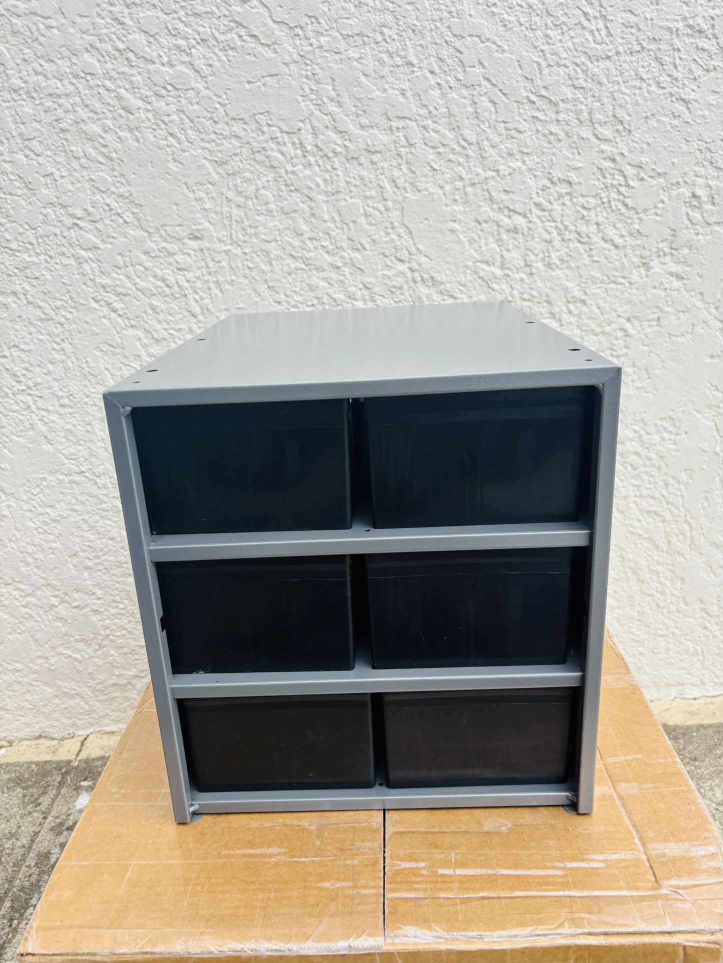 Empty Hardware Larger Storage Cabinet 6 Drawer Steel Organizer