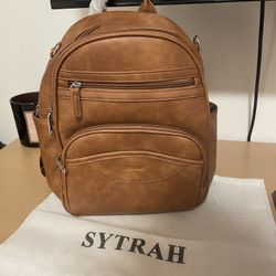 Sytrah Leather Backpack (Brand new)