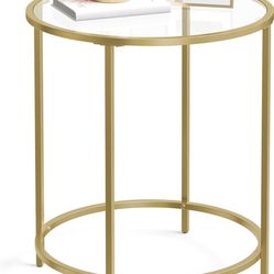 Gold End Table 