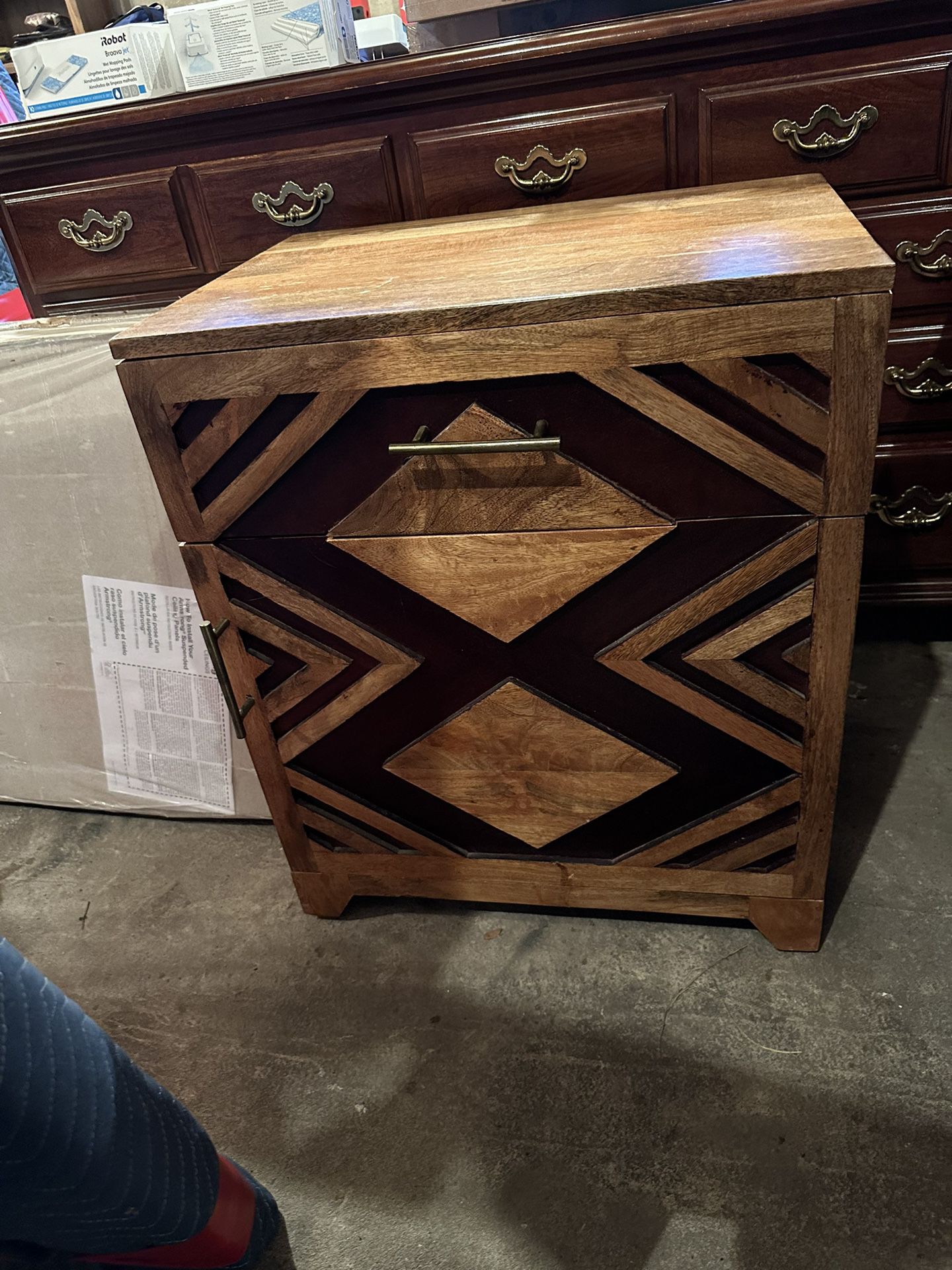 Pier 1 imports End Table With Drawer And Cabinet