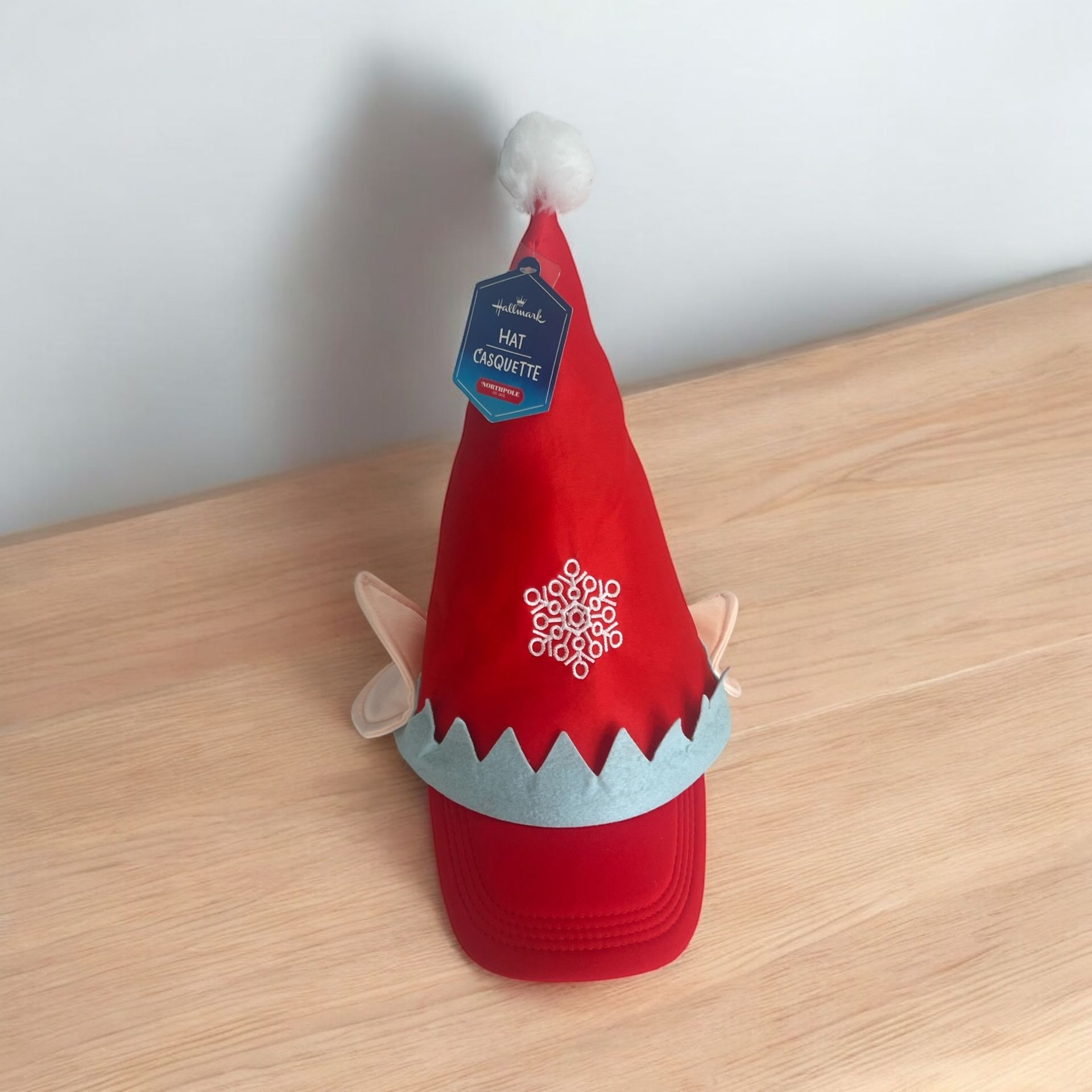 Elf Hat Hallmark New with Tags Santa's Elf with Elf Ears Adjustable Baseball Cap