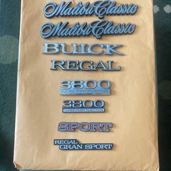 Chevy Malibu Buick Regal Emblems