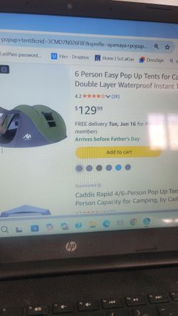 Pop up tent