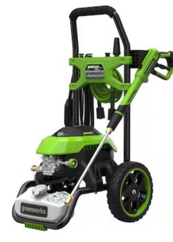 Greenworks 2200-PSI 1.2-GPM Cold Water Electric Pressure washer with 4 Spray Tips