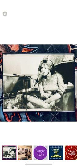 STEVIE NICKS Writing A Song 1970s RARE 8X10 Framed Photo FLEETWOOD MAC