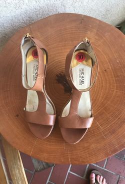 Michael Kors Tan Wedges
