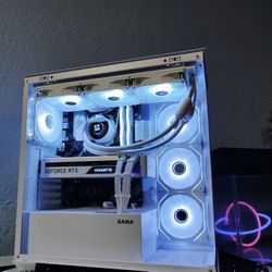 White Nvidia RTX Ryzen 7 1440P Gaming PC