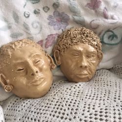 Ceramic Face Mask Art Weight 4 Lbs
