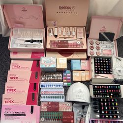 Huge Beetles Nail Kit Bundle 💅 Tips + Gel Polish + Lamp + Tools – Professional Full Set