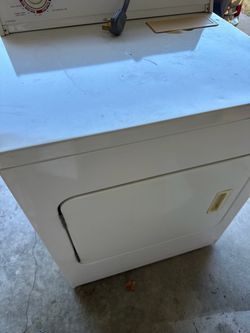 White Electric Dryer 4-Cycle & Washer & Electric Stove