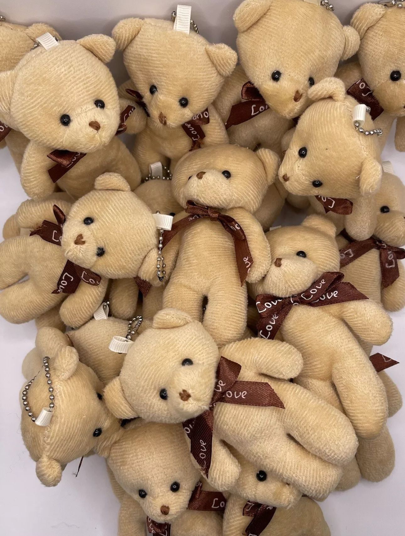 24 Pieces Teddy Bear Soft Plush Toys For Flower Bouquet Baby Shower Wedding