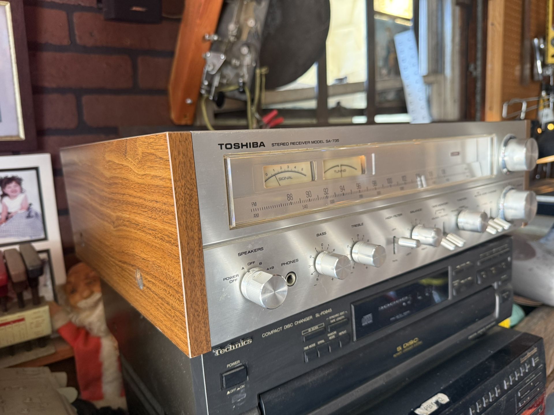 Toshiba Receiver Model Sa-735 Vintage Receiver