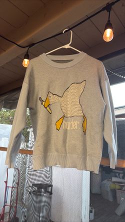 Duck “murder” sweatshirt, size medium
