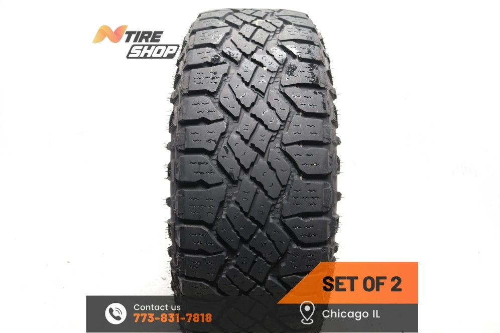 Set of 2 Used 9/32 265/65R17 112S Goodyear Wrangler Duratrac