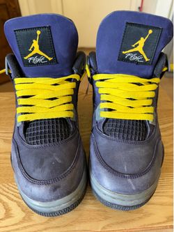 Size seven Jordan 4 lakers edition  authentic