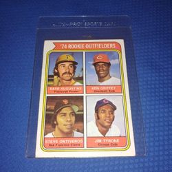 Vintage Old 1974 Rookie Outfielder Baseball Card - Topps #598