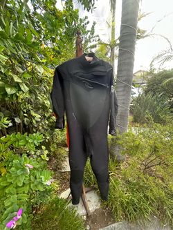 Rip Curl Full Wetsuit Black with Red Accents