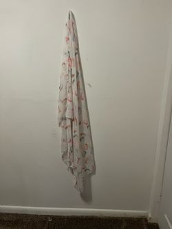 White light weight scarf with macaron detail