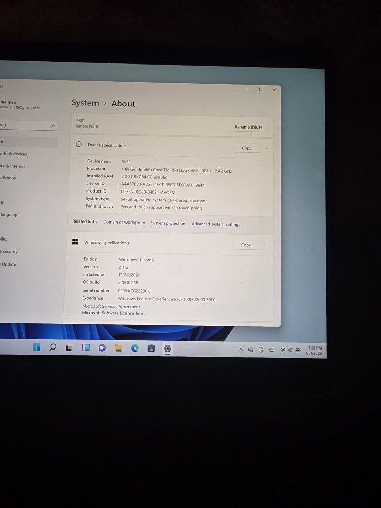 Microsoft surface pro