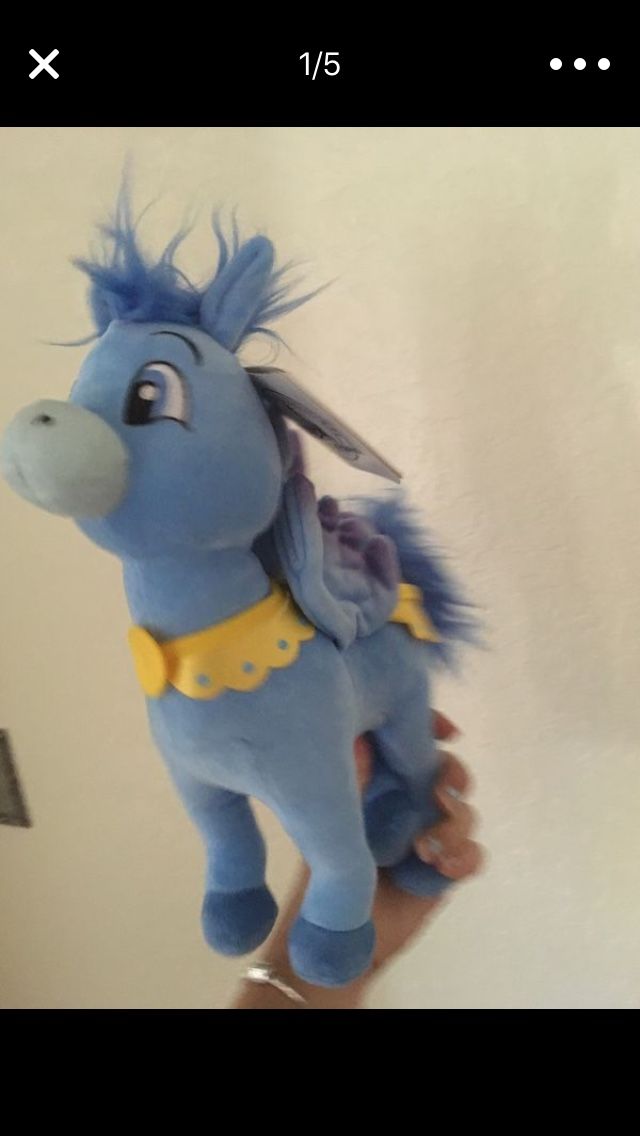 Boy carousel horse plush! Shanghai Disney rare plush!
