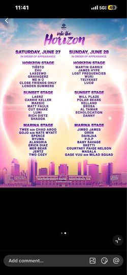Into The Horizon —2 GA TICKETS 2-Day