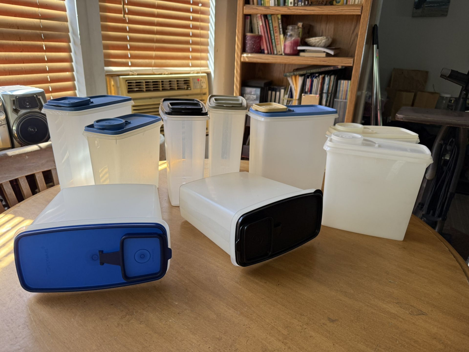 Tupperware cereal containers. Large $10 medium $8. Rochester wa