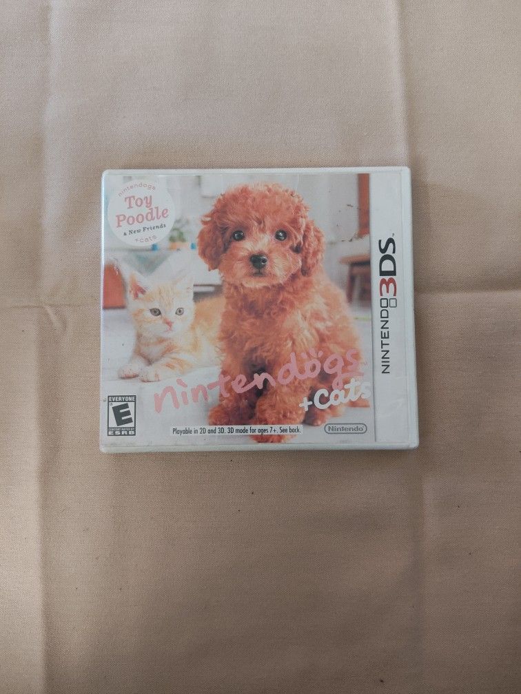 NINTENDO 3DS NINTENDOGS + CATS TOY POODLE