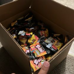 Sealed Boxes Of Sour Candy 175  Packs Per Box