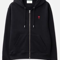 black ami zip up