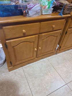 Wooden buffett cabinet