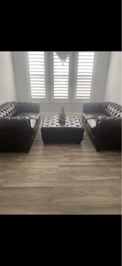 Couches and table