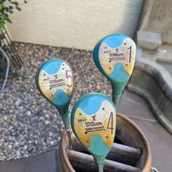 Wilson Swing Weight Persimmon Lady Country Club Driver, 3 & 5 Wood Steel Shaft RH