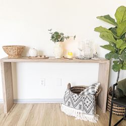 Whitewash Console Table 