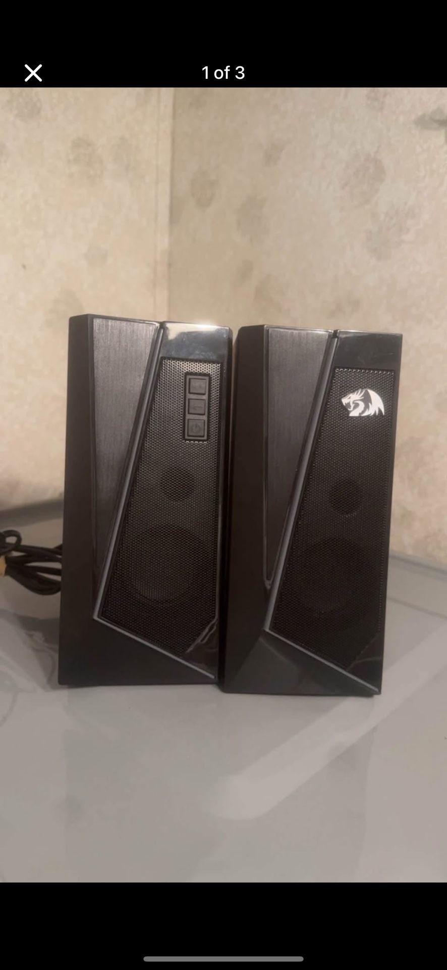 Red Dragon Desktop Speakers 