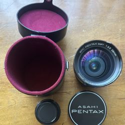Pentax Asahi Optical Co. 28mm SMC Shift F/3.5 Camera Photo Lens PK Mount Japan