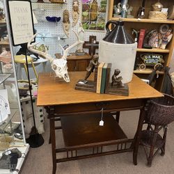 Vintage Antique Table with Drawer