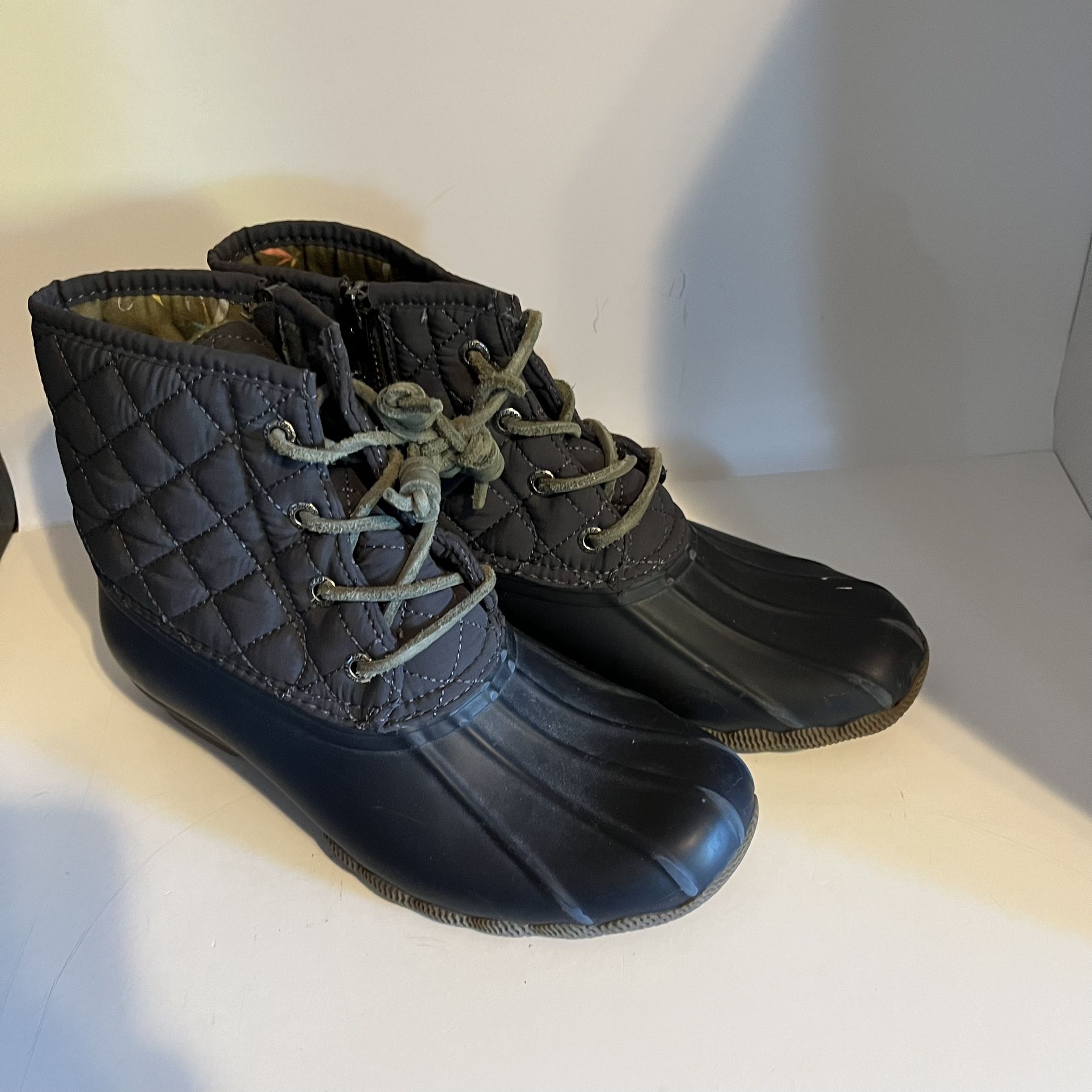 Sperry saltwater quilted duck boot black online