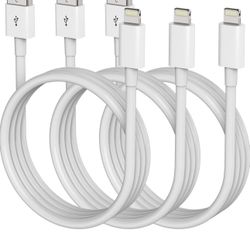 6 ft Apple MFi Certified, Lightning Cable, 3 pack