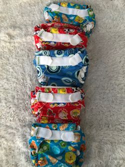 5 Bumkins clothe diapers