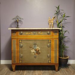 Drexel Heritage Hand-Painted Chest of Drawers