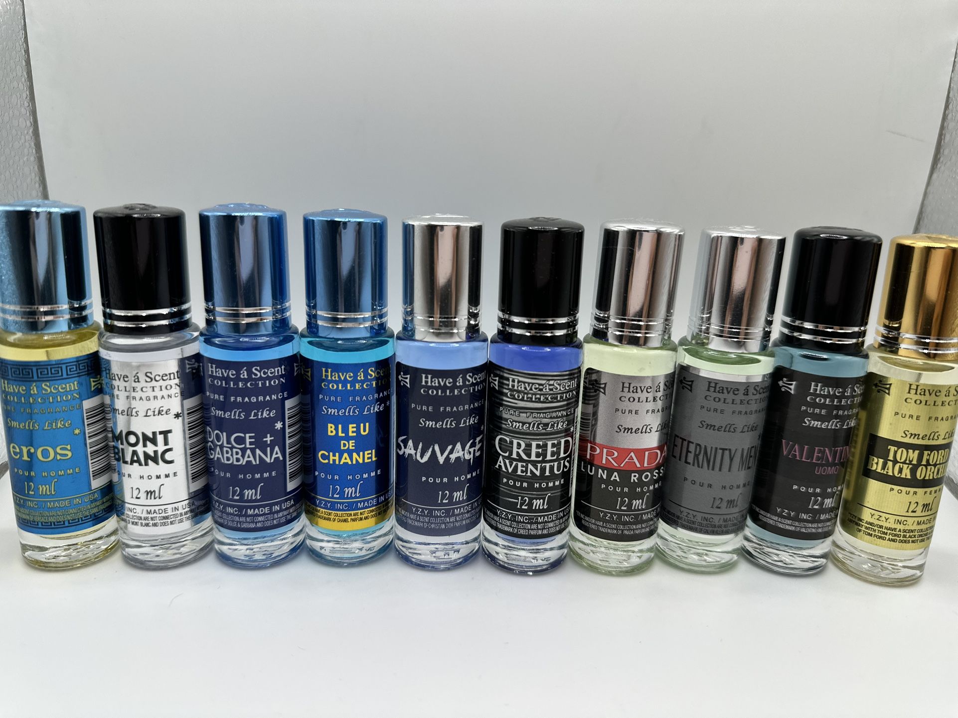 Luxury unisex perfume samples for men and women, 12ml each, 5 scents #fragrance 5 PCS