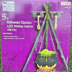 Witch Pot / Cauldron Large Outdoor Halloween Decoration