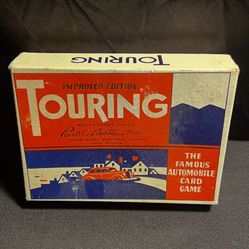 Vintage 1947 Parker Brothers Touring Card Game automotive travel car theme